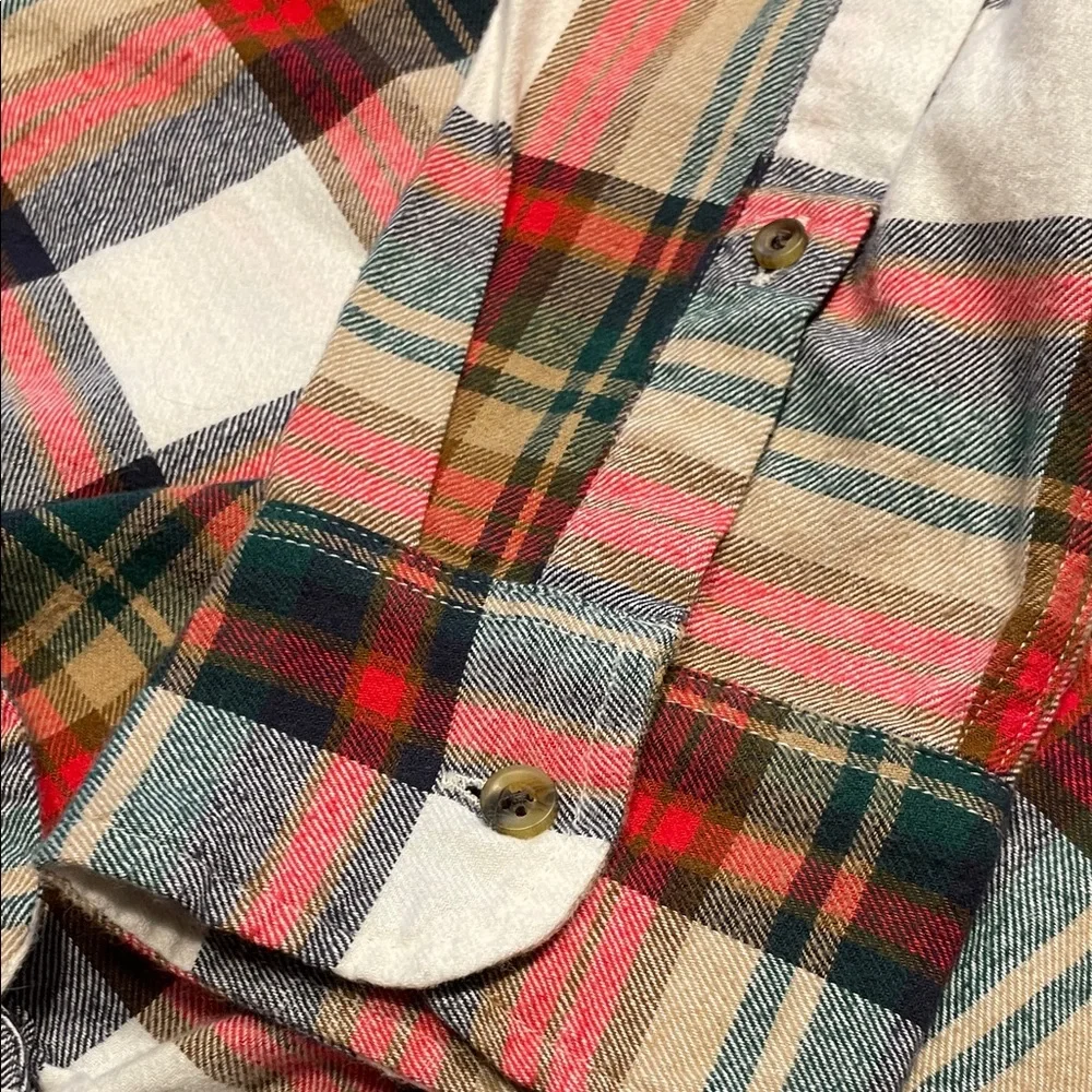 NWT-J. Crew Red and Green Plaid Casual Shirt